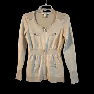 White House Black Market Light Tan Sweater